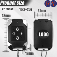 Señal estable Tipo de clonación de control remoto inalámbrico de 433MHz para dispositivos EV1527 de código fijo Ideal para uso de control de puerta de larga distancia