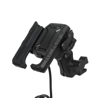 Support de téléphone pour moto en alliage d'aluminium et fibre de nylon anti-vibration, support de téléphone pour moto pour la conduite