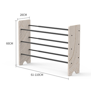 Nuovo Design 14-19 paia in legno massello moderno soggiorno estensibile pieghevole <span class=keywords><strong>scarpiera</strong></span> a basso prezzo - Product Image 2