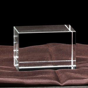 Bloc de cristal K9 transparent industriel pour gravure de logo personnalisé, base de récompense - Product Image 5