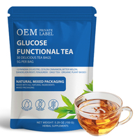 Thé fonctionnel au glucose en gros, soutien efficace au bien-être quotidien, ingrédients végétaux naturels ajoutés, tisane