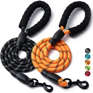 Hunde leine mit bequemem gepolstertem Griff Hoch reflektieren des Training <span class=keywords><strong>Nylon</strong></span> All-in-One-Seil Slip On Lead Pet <span class=keywords><strong>Dog</strong></span> <span class=keywords><strong>Leash</strong></span> - Product Image 4