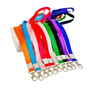 Low MOQ Whole Sale High Quality Plain <b>Lanyard</b> Solid Color in Stock Promotional Gift Custom logo Recycled <b>Polyester</b> <b>Lanyard</b> - Product Image 2