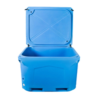 Conteneur d'élevage de poissons isolé durable en LLDPE de 700 L, boîte de transport pour la transformation des fruits de mer, glacière, bac à glace, réservoir de pêche