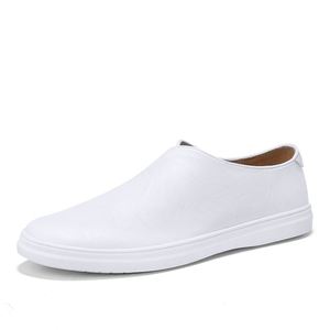 Mocassins pour hommes, chaussures plates, chaussures de skateboard en <span class=keywords><strong>cuir</strong></span> à bout ouvert, chaussures décontractées et légères pour le printemps - Product Image 1