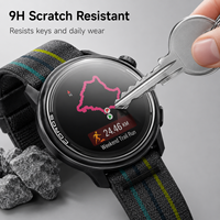 Film de protection d'écran en verre trempé transparent anti-rayures 9H sans bulles compatible avec la montre connectée Coros PACE 3 (vente en gros)