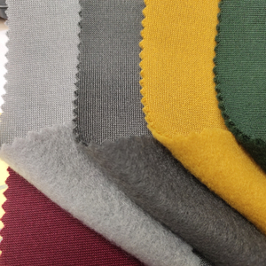 150D FDY + 100D Dty 240gsm Đồ Thể Thao Vải Polyester Nhuộm Lông Cừu Chải Một Bên Keqiao - Product Image 2