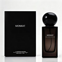 Cologne pour homme rectangulaire noir mat personnalisé 50 ml, parfum de créateur original, fabricant de parfums OEM ODM, marque privée