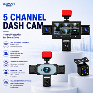 Caméra de tableau de bord de voiture DVR 1080P 360 degrés avec Wifi, GPS en option, enregistrement en boucle, détection de mouvement, surveillance de stationnement, 4 ou 5 caméras en option - Product Image 1