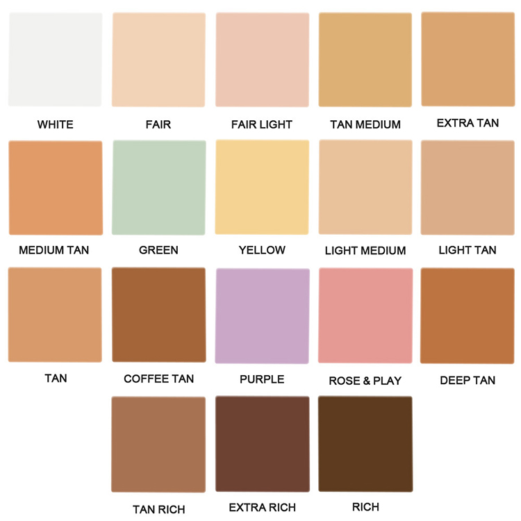 18 colores