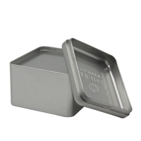 Boîte de conserve d'emballage carrée en métal à la mode conçue sur mesure pour bonbons, épices, café et thé