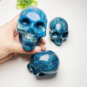 Vente en gros <span class=keywords><strong>de</strong></span> gros <span class=keywords><strong>de</strong></span> haute qualité sculpté à la main en cristal d'apatite bleue naturelle pour la décoration - Product Image 5