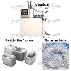Yushun Farb-Keramik-Sandmühle Horizontale Sandmühle Labor-Perlmühle Komplettlösung Partikelgrößenanalyse - Product Image 4