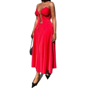 <b>Sexy</b> Strappy Halter Top High Waisted Half Skirt Women's 2 Piece <b>Set</b> Fashion - Product Image 1