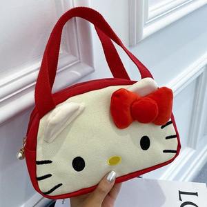 새로운 키티 캔버스 가방 만화 핸드백 2025 귀여운 멜로디 수납 가방 만화 캔버스 가방 제조업체 - Product Image 5