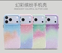 Étuis de luxe translucides à motif coquillage nacré scintillant pour iPhone 13 14 15 16 17 18 Plus Pro Max