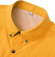 Schnell Trocknend Wasserdicht Atmungsaktiv 100% Polyester Mikrofaser Maßgeschneidertes UPF 50 Sonnenschutz Knopfleisten-Anglerhemd für Herren