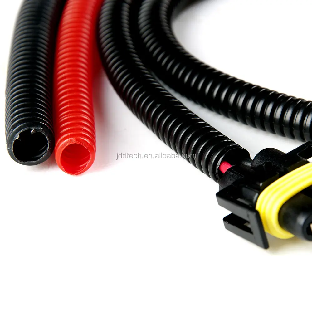 JDD Сплит пластиковый шланг трубки 25 мм Электрический провод и защита кабеля Гибкая гофрированная труба