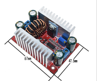 Convertisseur élévateur DC-DC 15A réglable, module d'alimentation à courant constant, transformateur de charge pour voiture, driver LED