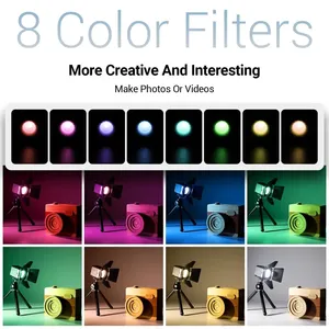 Mini Cube Portable Étanche 8 Filtres Couleur pour Smartphone <span class=keywords><strong>Action</strong></span> et DSLR Photographie Éclairage Kit - Product Image 3