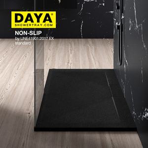 Pomme de <span class=keywords><strong>douche</strong></span> en carrelage de bois, base de <span class=keywords><strong>douche</strong></span> facile à nettoyer, italien mat, dernier plateau de <span class=keywords><strong>douche</strong></span> - Product Image 3