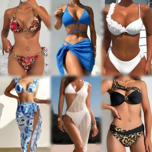 Liquidation : Maillot de bain bikini deux pièces sexy pour femme, ensemble tendance, tenue de plage, vente en gros - Product Image 4