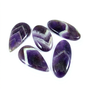 Ametyste Chevron Naturelle, Gemmes de Formes Variées, Pierre Naturelle en Vrac, Taille Personnalisée, Fournisseur de Gemmes Cabochons - Product Image 1