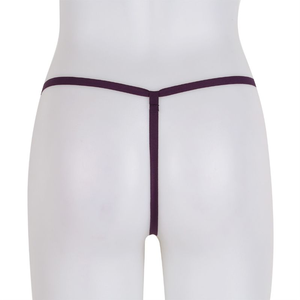 Women <b>Seamless</b> G-String Panties Low-Rise Solid Color Sexy Ultra-Thin Knitted Underwear Spandex Nylon - Product Image 4