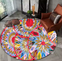 Traditioneller Äthiopischer Moseb-Muster Afrika Bunter Korb-Teppich Großhandel Habesha Kaffeehaus-Teppiche für Hochzeiten und Feiern
