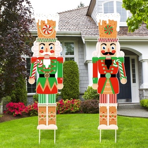 Grandes décorations de Noël en forme de casse-noisettes pour l'extérieur, en PP, pour jardin, pour la décoration de Noël - Product Image 1