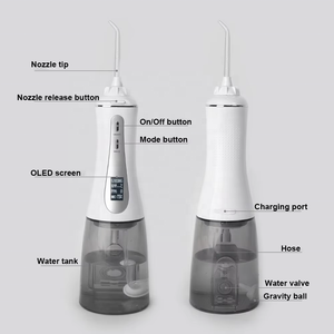 Leistungs starker schnur loser 350-ml-Wasser-Zahnseide Tragbarer OLED-Display-Mund dusche mit 5 Druck modi für den Heimgebrauch - Product Image 2