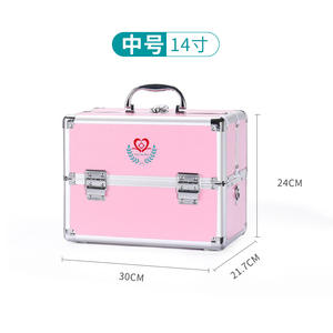 Caja de Medicina de doble apertura con cerradura de gran tamaño, caja de medicina multicapa familiar de gran capacidad al por mayor - Product Image 6