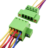 Bloc de bornes mâle-femelle à pas de 3,50 mm - Connecteur à vis à bride avec fiche à ressort double rangée pour applications en ligne 2-24P