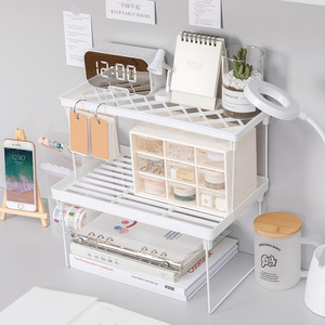 Mazon-organizador de escritorio de plástico multicapa <span class=keywords><strong>plegable</strong></span>, estante de almacenamiento para oficina, gran oferta - Product Image 4