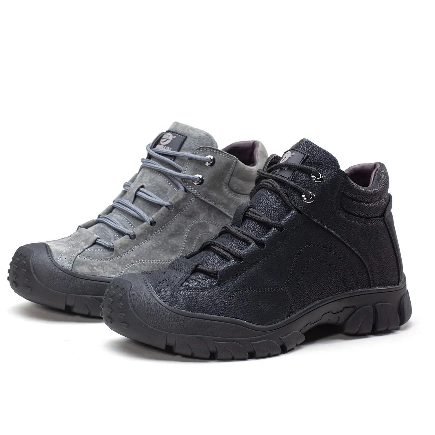 Botas de couro alto design, botas de couro de trabalho para inverno, sapatos de segurança de bom preço e baixo