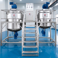 Homogénéisateur en acier inoxydable pour cosmétiques 1000L, machine de mélange pour liquides/savon de lessive/produits pour le visage avec moteur, pour le traitement de produits chimiques