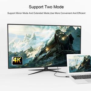 USB C để Mini <span class=keywords><strong>DisplayPort</strong></span> Adapter Cáp qgeem <span class=keywords><strong>miniDP</strong></span> 1.2 4K60hz Video đầu ra dây tương thích với USB Macboo K Pro MAC Del L H P - Product Image 4