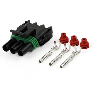 DJ3031Y-2.5-1121 Automotive waterproof connector male and female docking Delphi plug 3-hole plug-in terminal connector