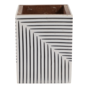 Organizzatore da scrivania decorativo con righe a coste per l'organizzazione del desktop di casa e ufficio e l'arredamento dello spazio di lavoro - Product Image 3
