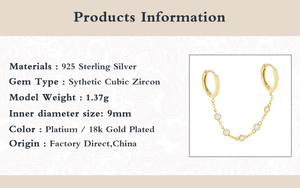 Pendientes de Plata de Ley S925 con Doble Círculo de Moda ROXI, Pendientes con Microincrustaciones de Circonita - Product Image 6
