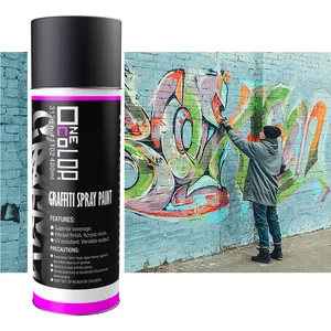 Bán buôn sản xuất tự động graffiti sơn trang trí Nhựa Acrylic Aerosol Màu sắc huỳnh quang phun sơn Graffiti