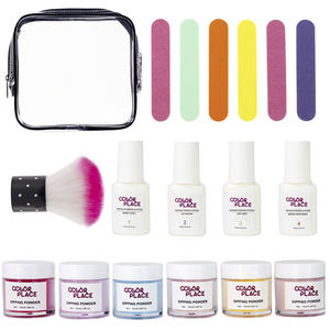 Nail Art Powder <span class=keywords><strong>Kit</strong></span> Fácil de usar Multi Color Acrílico Nail Dip Powder Set - Product Image 2