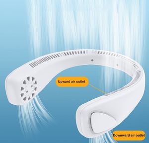 Offre Spéciale Ventilateur de Cou Rechargeable 2000mAh 3 Vitesses Blanc Tendance Best-Seller - Product Image 2