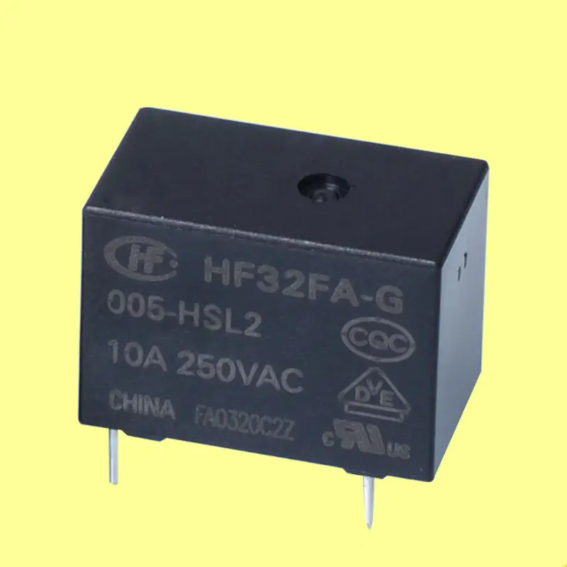 Original HF32FA-G/003 005 012 024-HSL1 HSL2 10amp 3V 5V 12V 24V DIP4 1 Form A Plastic sealed Small size macro power relay