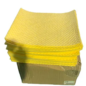 Tampon chimique jaune pour absorbants non tissés en polypropylène pour l'intervention en cas de déversement