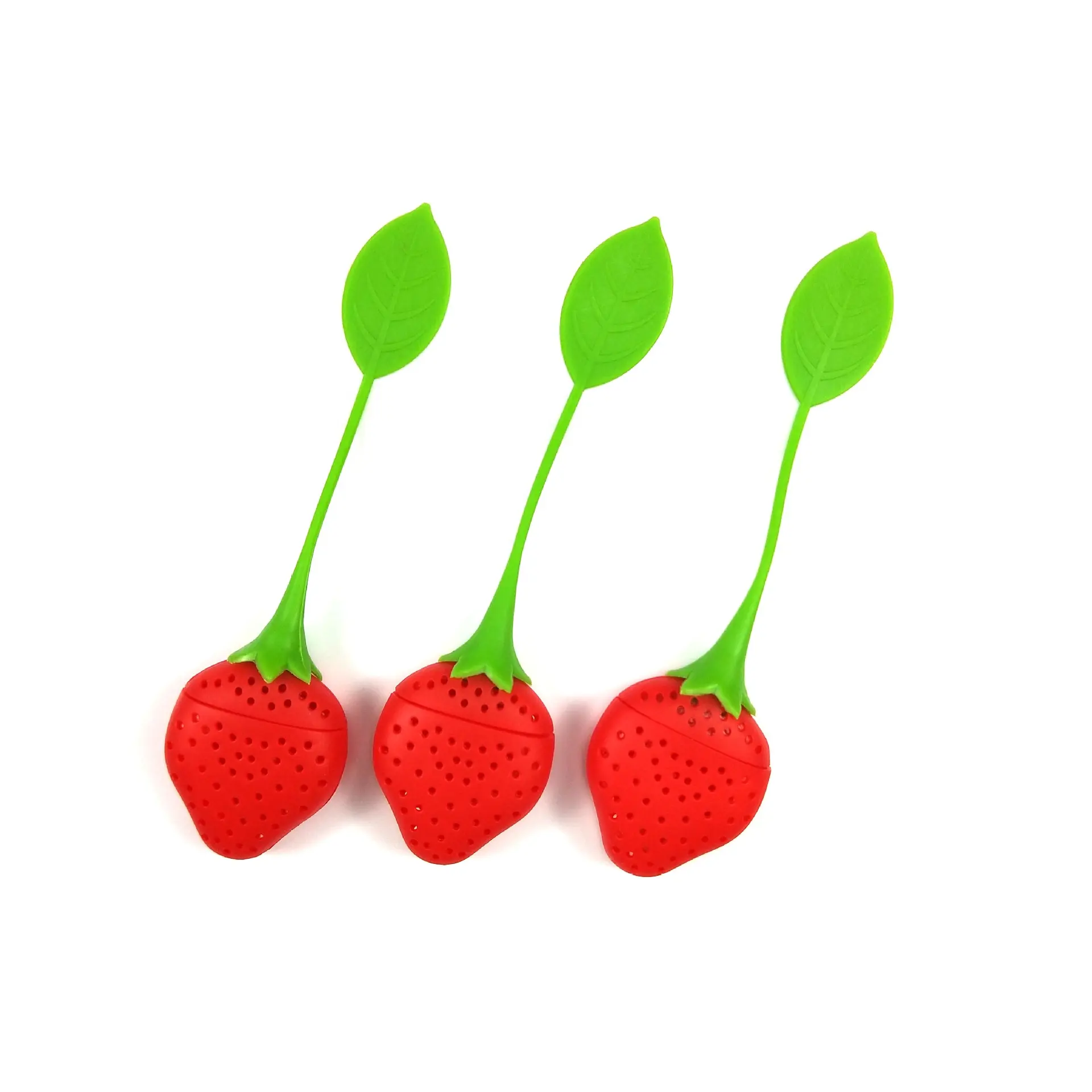Lovely Silicone Strawberry Tea Infuser Strainer Reusable Tea Filter for Loose Tea