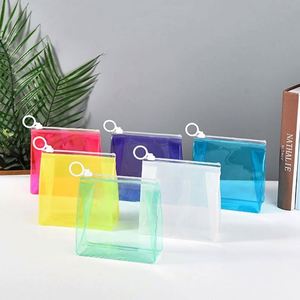 Nouvelle pochette de maquillage transparente en PVC écologique personnalisée, imperméable, pour les voyages, sac cadeau cosmétique - Product Image 4