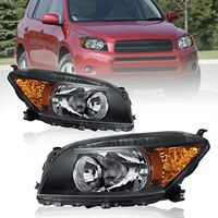 Nouveau phare halogène noir mat ABS H1 6000K 12V 55W de remplacement pour SUV 2006-2008, pièces détachées automobiles
