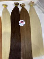 Extensions de cheveux vierges Remy de haute qualité en gros, tissage double machine, bandes adhésives, cheveux humains vietnamiens raides crépus, diverses couleurs