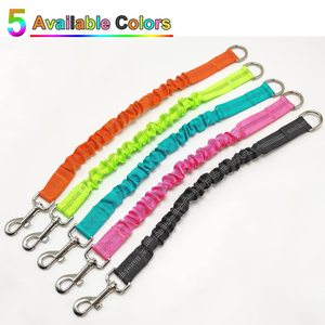 Laisse pour chien robuste en nylon élastique avec coutures réfléchissantes, corde de promenade pour grand chien, corde de traction extensible, couture haute densité durable - Product Image 4
